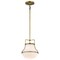 Nuvo Valdora 1-Light Pendant 10 in. Natural Brass White Opal Glass 60/7862 - alternate 5